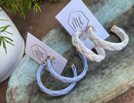 Braided Leather Hoop