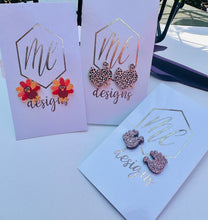 Thanksgiving Glitter Turkey Stud Earrings