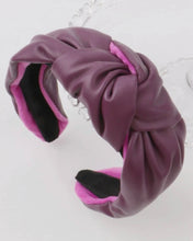 Berry Leather Headband