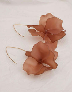 Drop Petal Flower Earrings