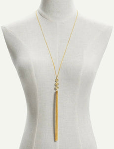 Drop Triple Circle Necklace