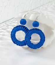 Rattan Circle Earrings