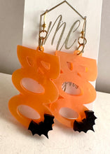 Boo Word Halloween Earrings