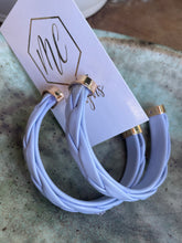 Braided Leather Hoop