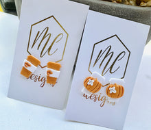 All About Clay Pumpkin Spice Stud Earrings