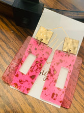 Rectangle Glitter Earrings