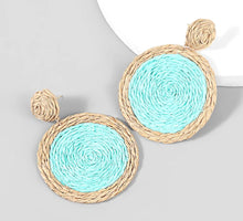 Rattan Circle Earrings