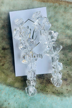 Long Crystal Ice Earrings