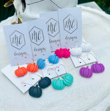 Pumpkin Hoop Earrings