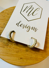 Small Rhinestone Hoop Earrings