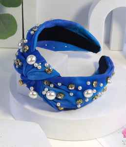 Jewel Pearl Knot Headbands