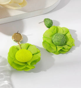 Flower Rattan Earrings