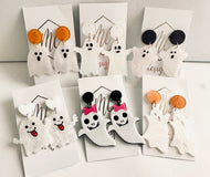 Ghost Halloween Acrylic Earrings