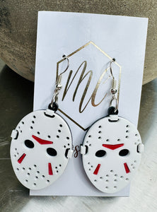 Halloween Horror Mask Earrings