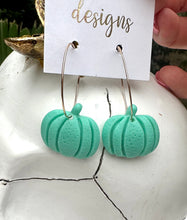 Pumpkin Hoop Earrings