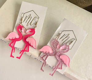 Flamingo Acrylic Earrings