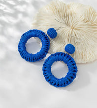 Rattan Circle Earrings