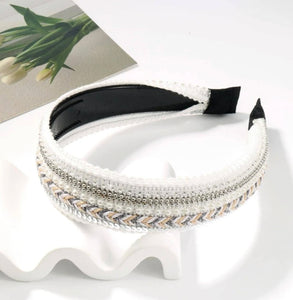 Orinate Woven Jeweled Headband