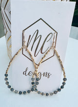 TearDrop Stone Beaded Earrings