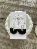 Black and White Earrings