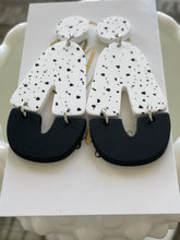 Black and White Earrings