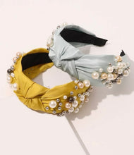 Fancy Pearl Beaded Knot Headbands
