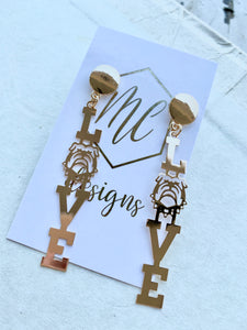 Love Bulldog Earrings