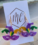 Mardi Gras Mask Earrings