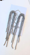 Arch Rhinestone Jeweled Earrings