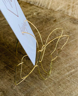 Wire Butterfly Hoop Earrings