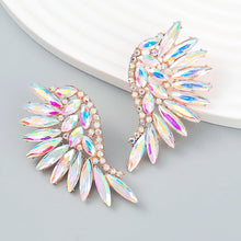 Rhinestone Wing Earrings Elegant