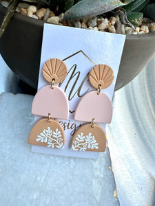 Tiered Spring Clay Earrings