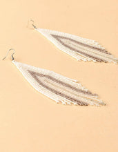 Diamond Fringe Beaded Earrings