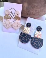 Fall Clay Tiered Earrings