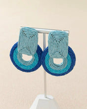 Color Block-circle Earrings