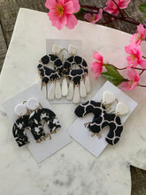 Assorted Black and White Clay Earrings