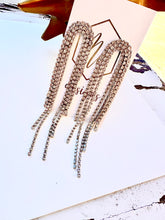 Arch Rhinestone Jeweled Earrings