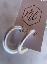 Thick Matte Satin Hoops 45mm OG