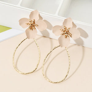 Flower Teardrop Earrings