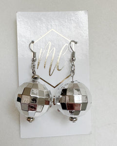Hanging Disco Ball Earrings