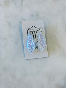Elegant Glitter Raindrop Earrings