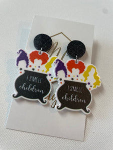 Hocus Pocus Witches Halloween Earrings