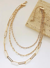 Triple Layer Gold Necklace