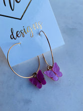 Butterfly Hoop Earrings