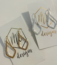 Small Open Teardrop Earrings