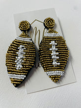 Assorted Beaded Football Earrings