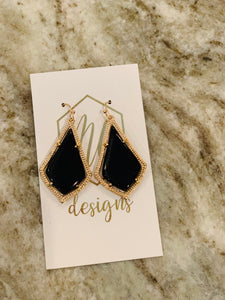 Medium Acrylic Teardrop Earrings