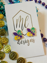 Mardi Gras Studs Earrings