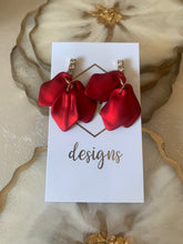 Petal Earrings Rhinestone Top