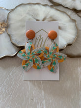 Patterned Flowered Earrings